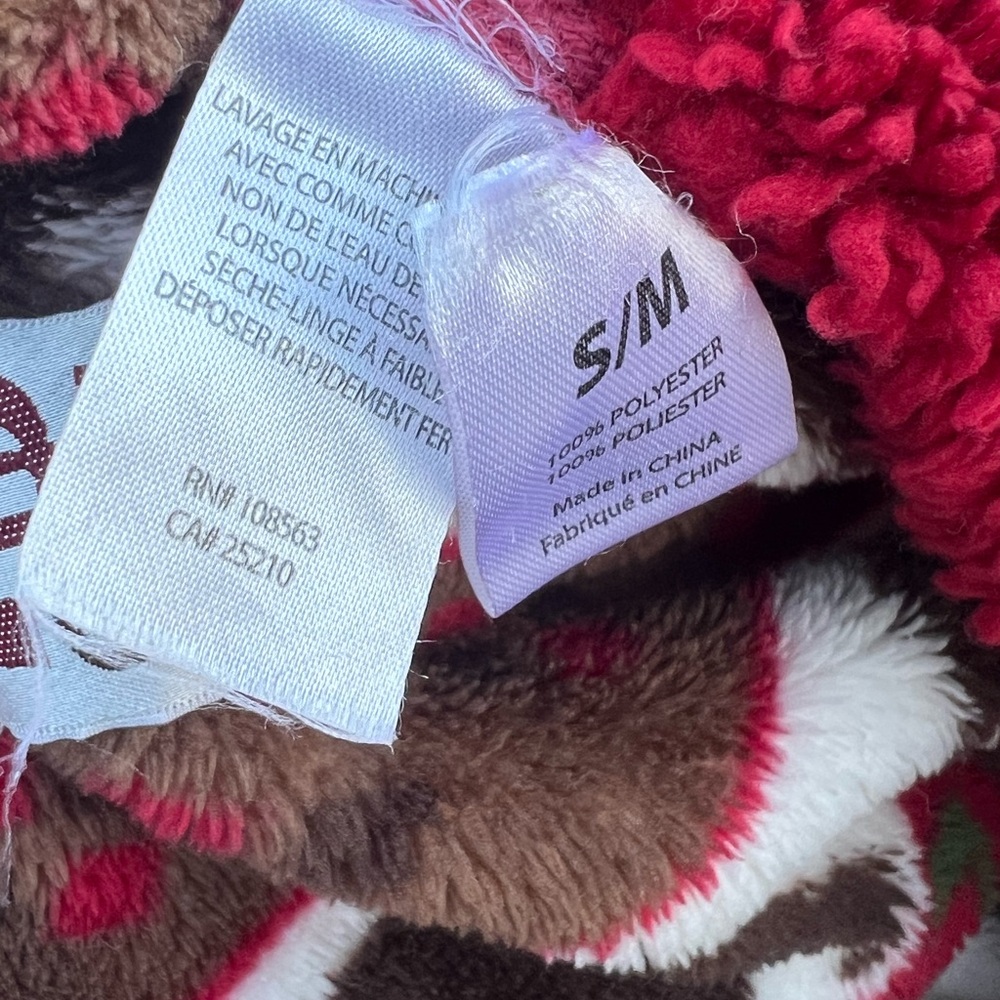 Lazy One Bear Fair Isle Plush Robe Size Small/Med… - image 2